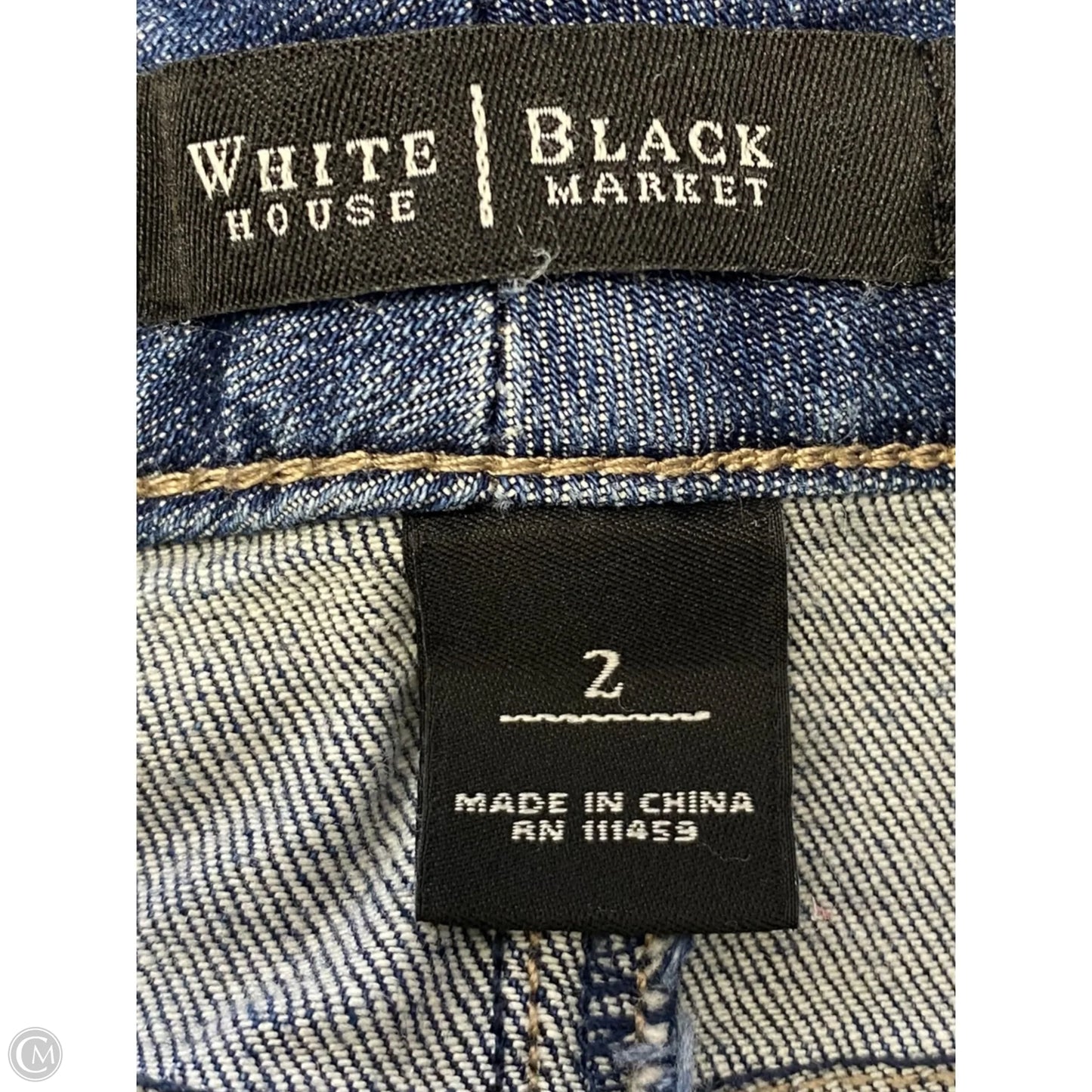Skirt Mini & Short By White House Black Market In Blue Denim, Size: Xs