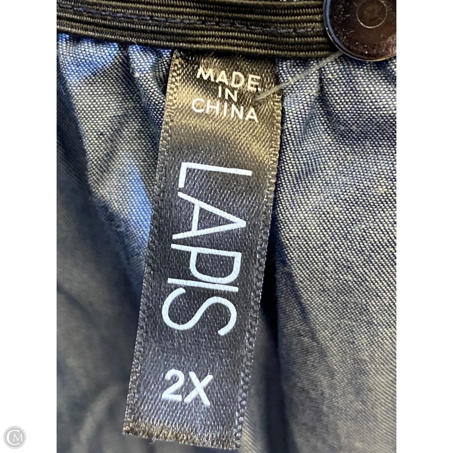 Dress Casual Maxi By Lapis In Blue Denim, Size: 2x