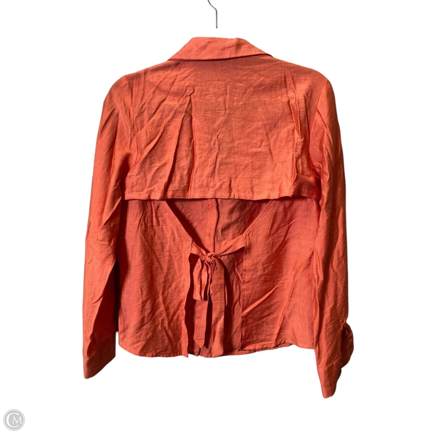 Top Long Sleeve By Clothes Mentor In Orange