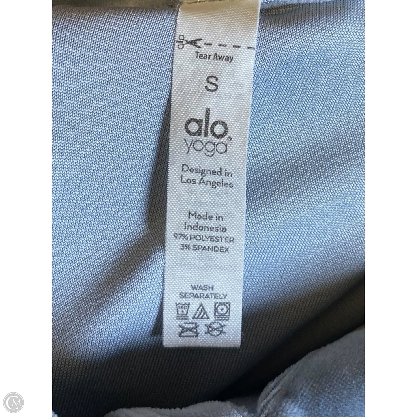 Top Short Sleeve By Alo In Blue, Size: S