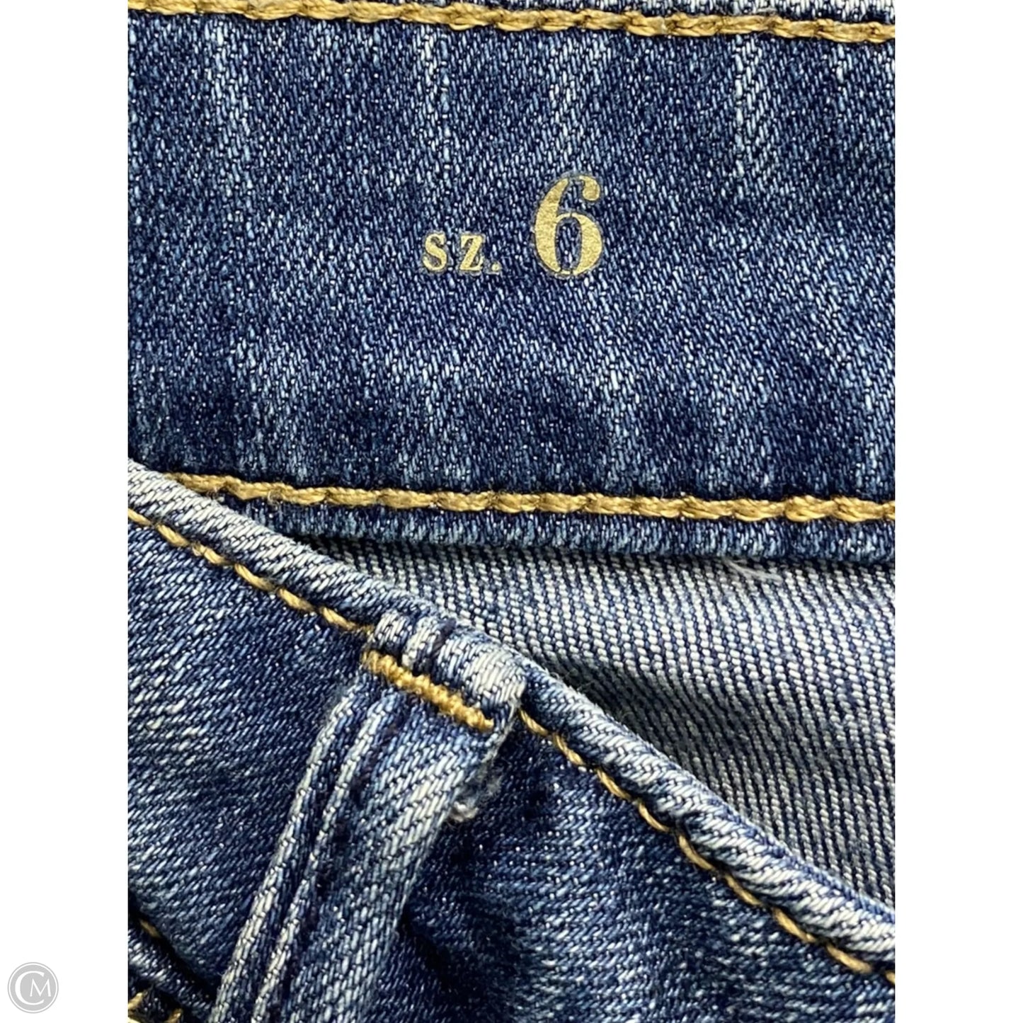Jeans Straight By White House Black Market In Blue Denim, Size: 6
