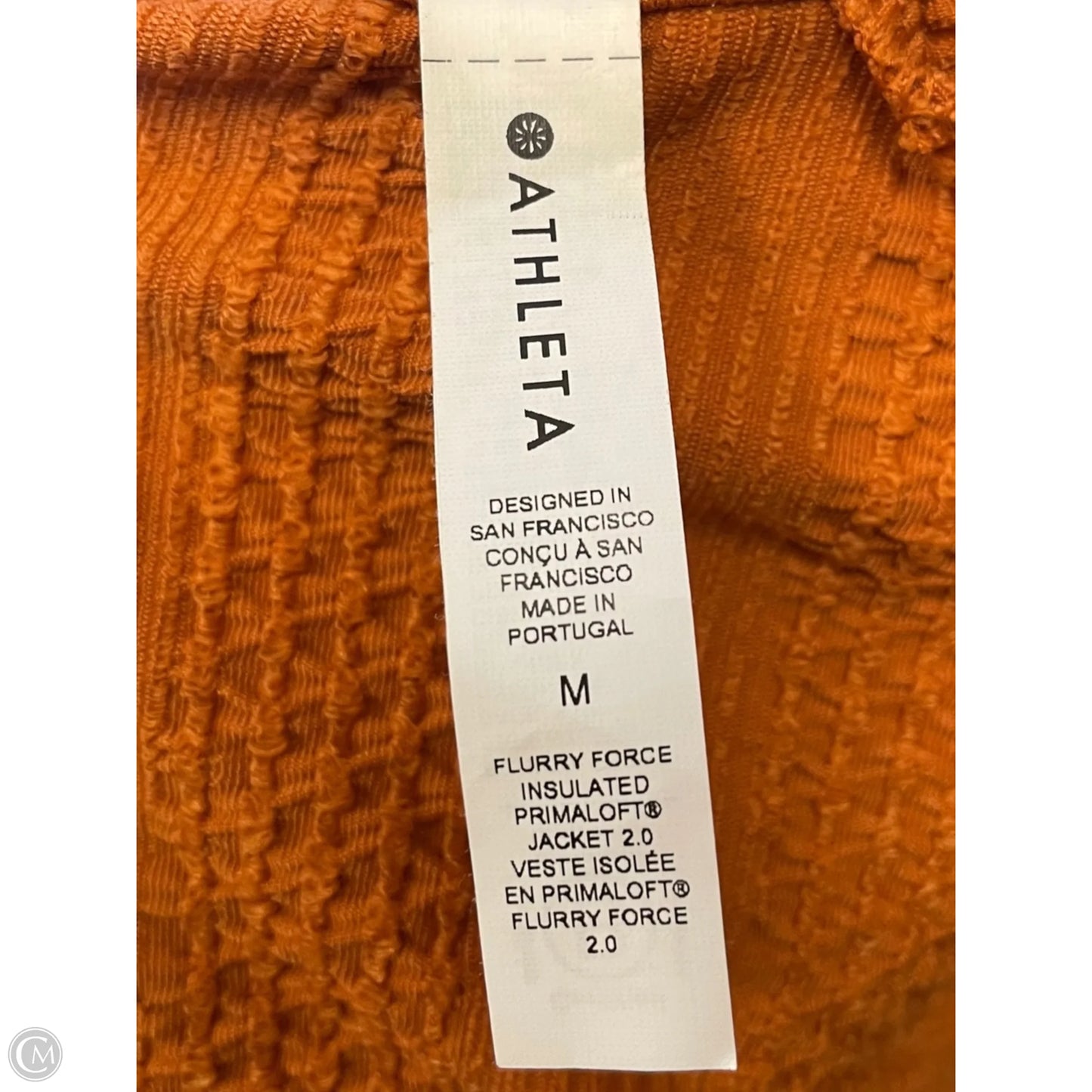 Athletic Jacket By Athleta In Orange, Size: M