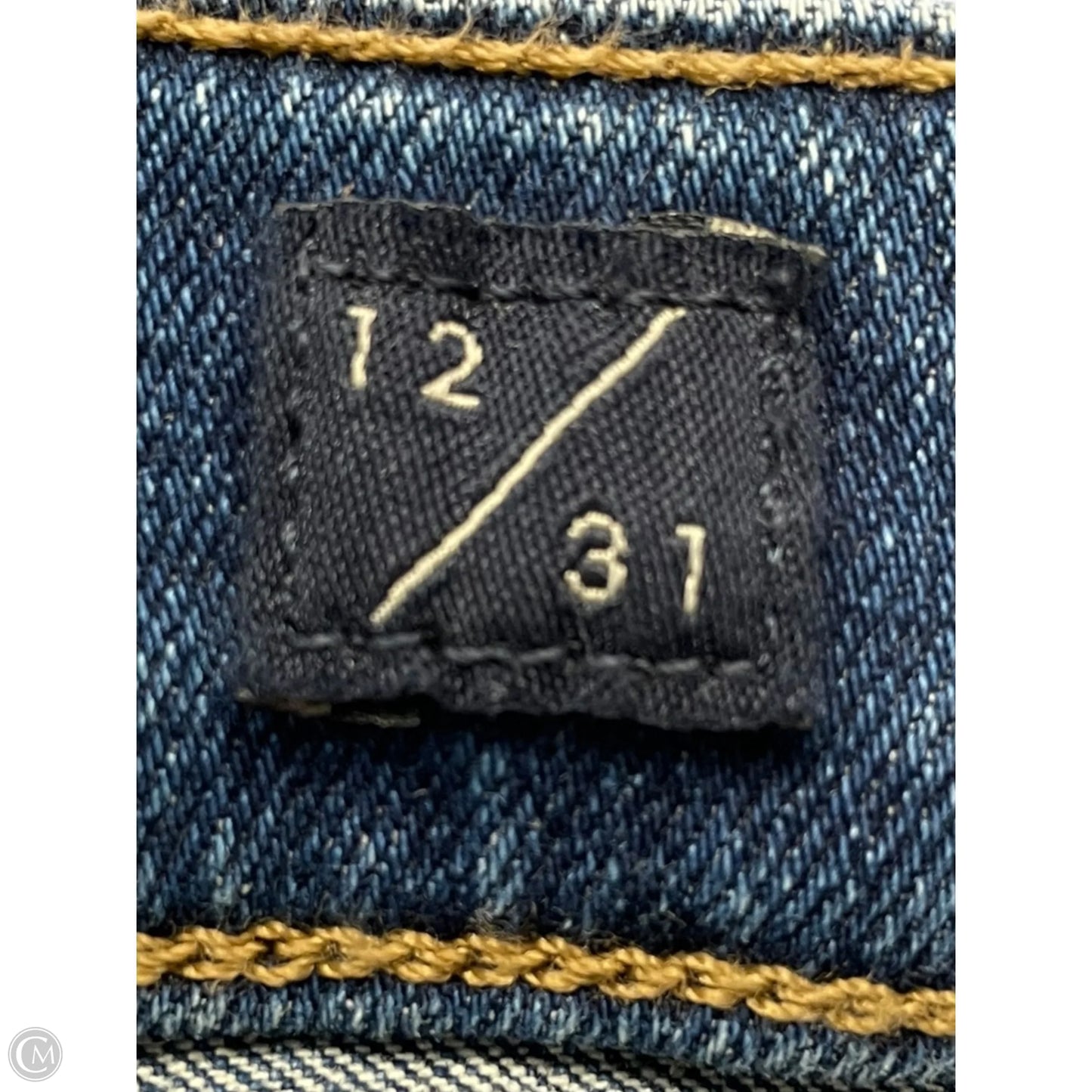 Jeans Straight By Lucky Brand In Blue Denim, Size: 12