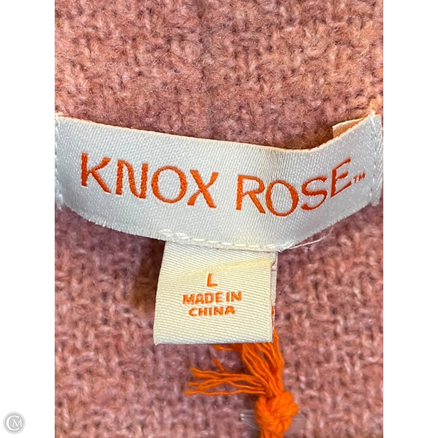 Sweater Cardigan By Knox Rose In Pink, Size: L