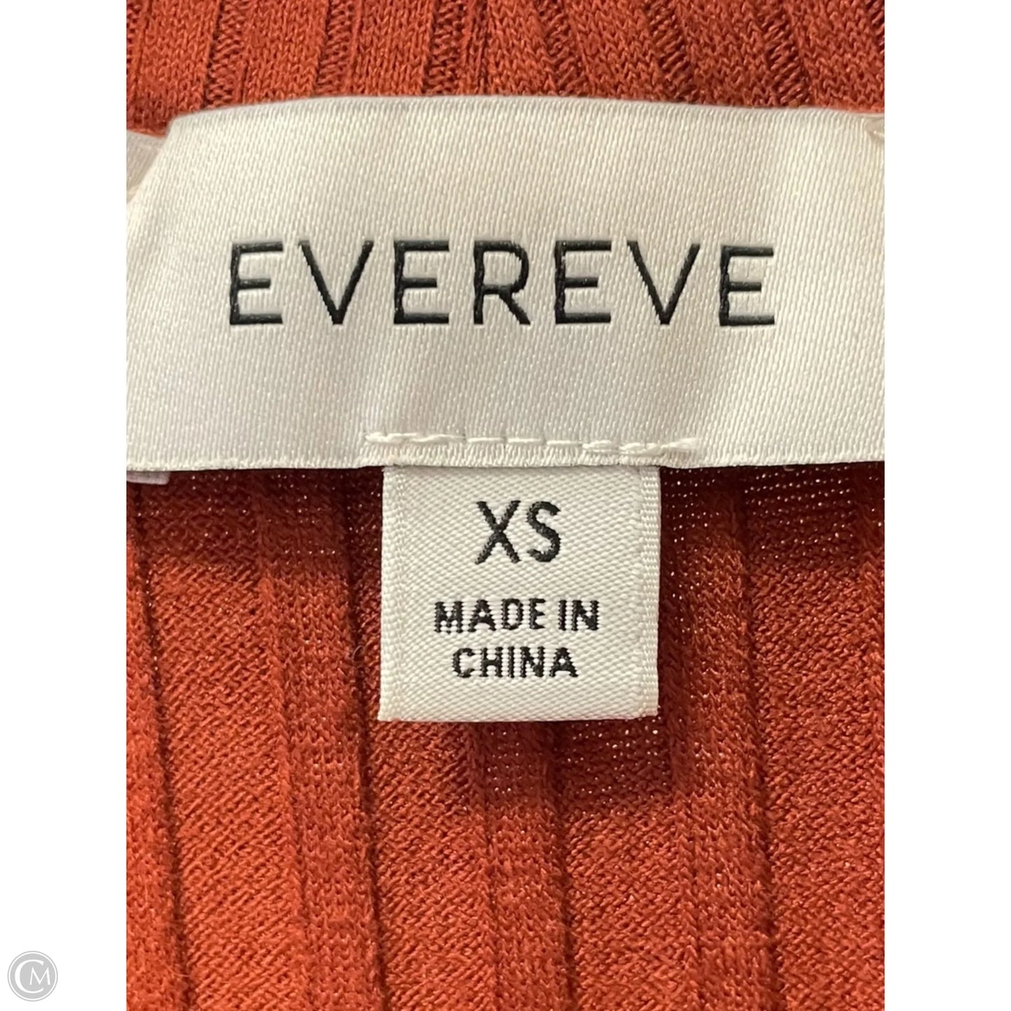 Top Sleeveless By Everlane In Orange, Size: Xs