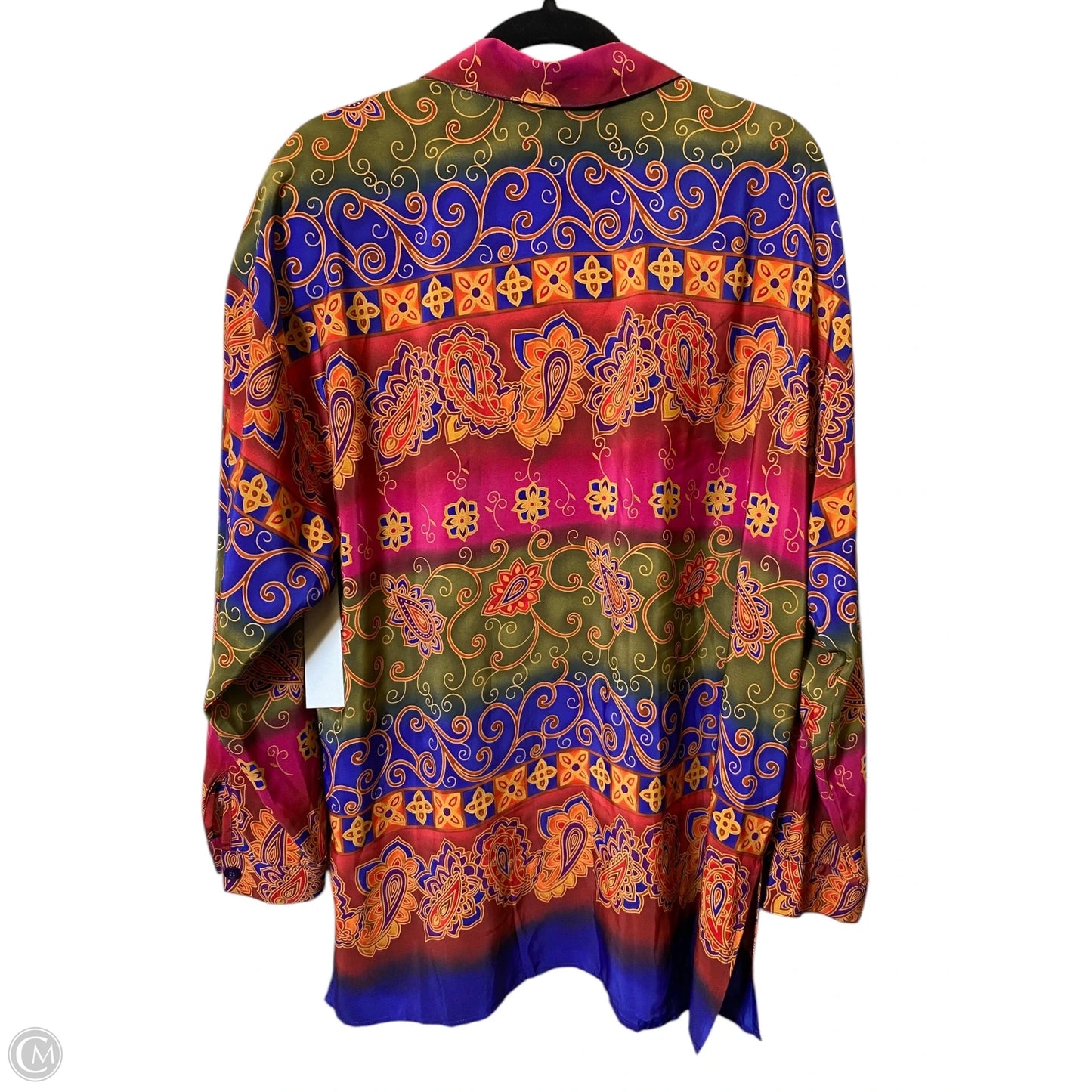 Top Long Sleeve By Maggie Mcnaughton In Multi-colored, Size: Xl