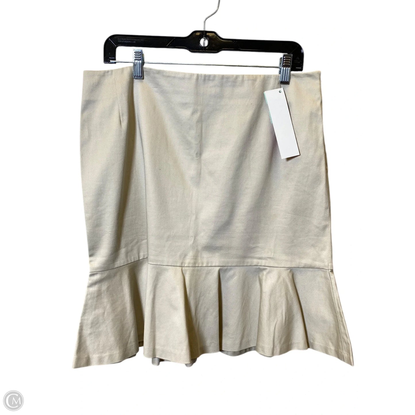 Skirt Midi By Clothes Mentor In Beige, Size: 10