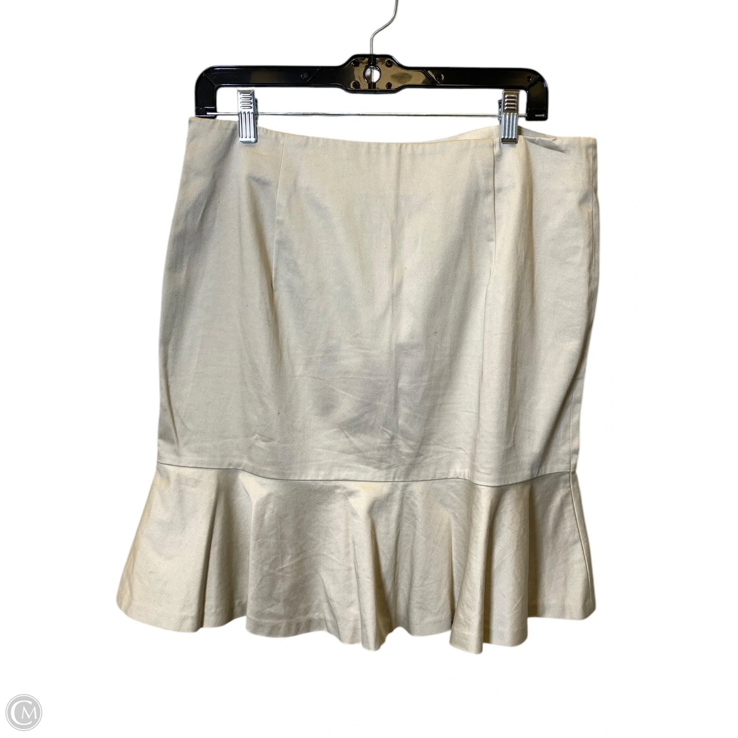 Skirt Midi By Clothes Mentor In Beige, Size: 10