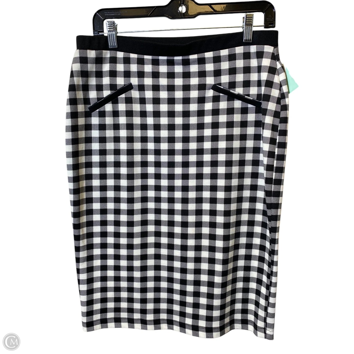 Skirt Midi By Jules & Leopold In Checkered Pattern, Size: M