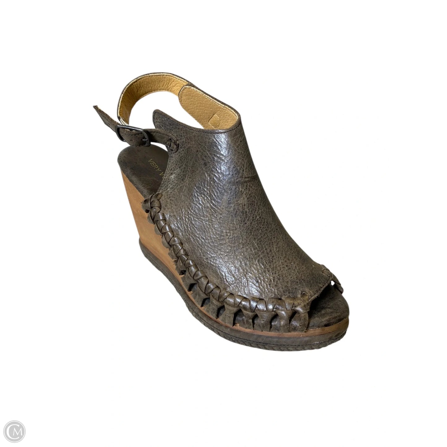 Shoes Heels Wedge By Very Volatile In Brown, Size: 9