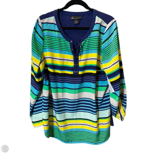 Top Long Sleeve By Lane Bryant In Multi-colored, Size: 2x