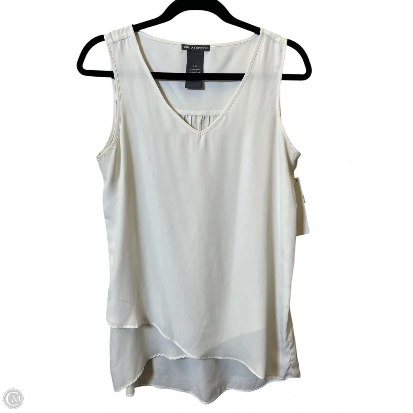 Top Sleeveless By Chelsea And Theodore In White, Size: S
