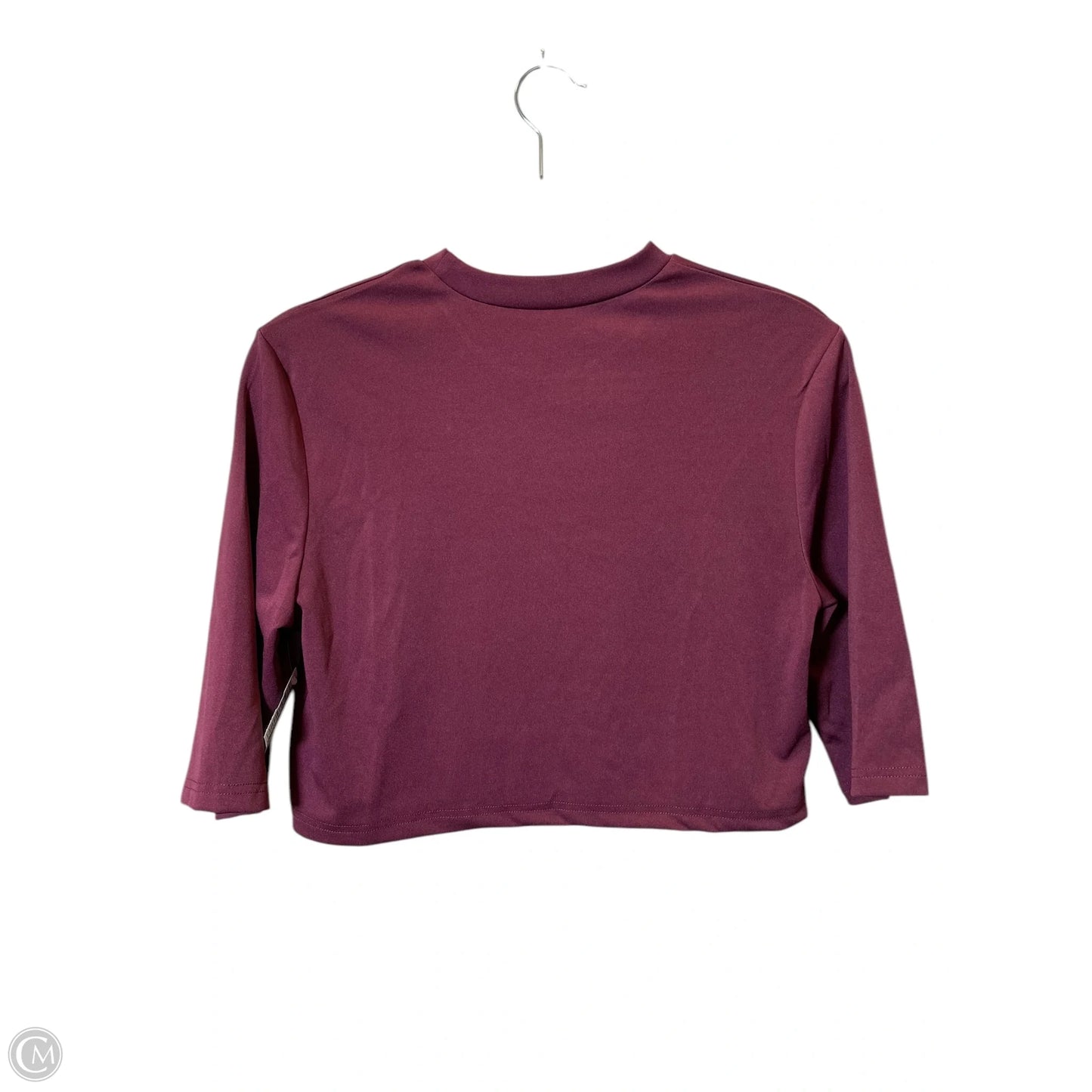 Top 3/4 Sleeve By Clothes Mentor In Maroon, Size: M