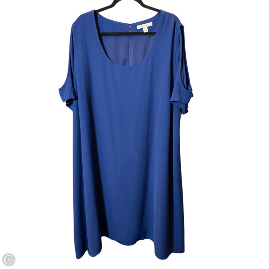 Dress Casual Midi By Sejour In Navy, Size: 3x