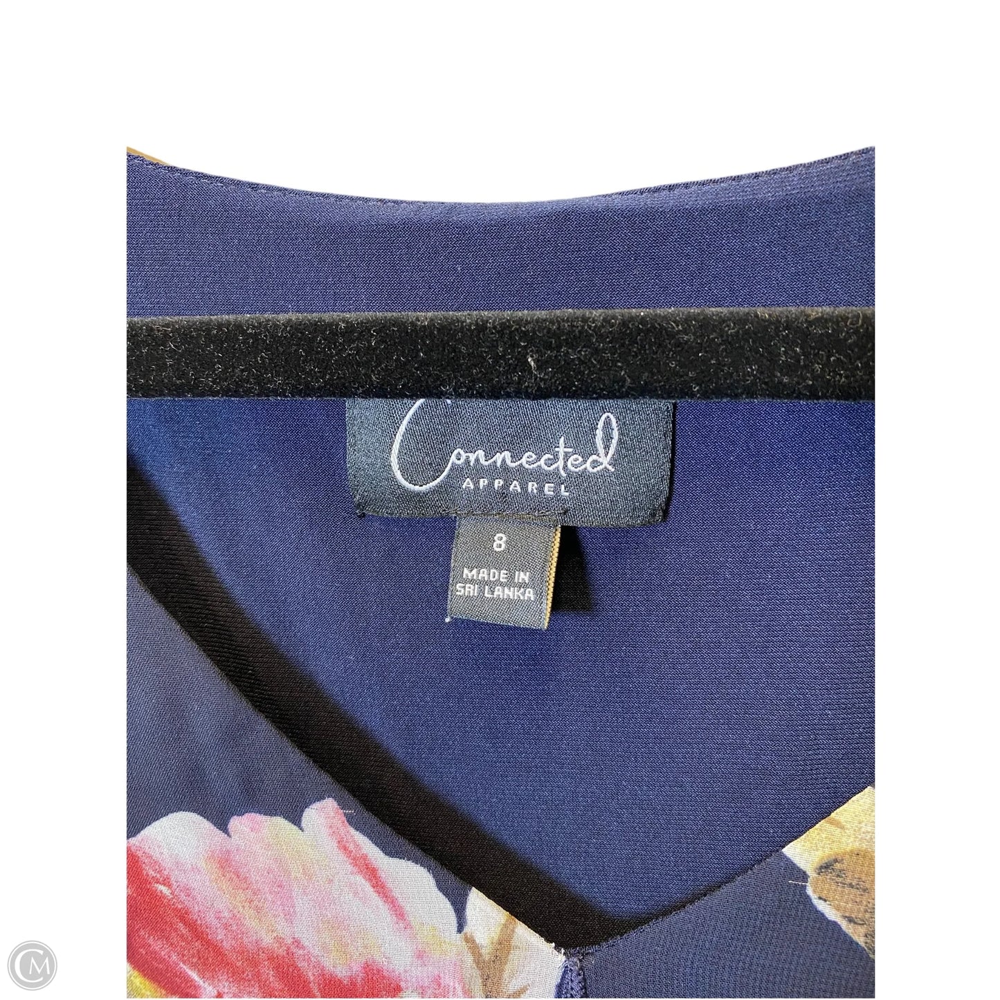 Dress Casual Midi By Connected Apparel In Floral Print, Size: M
