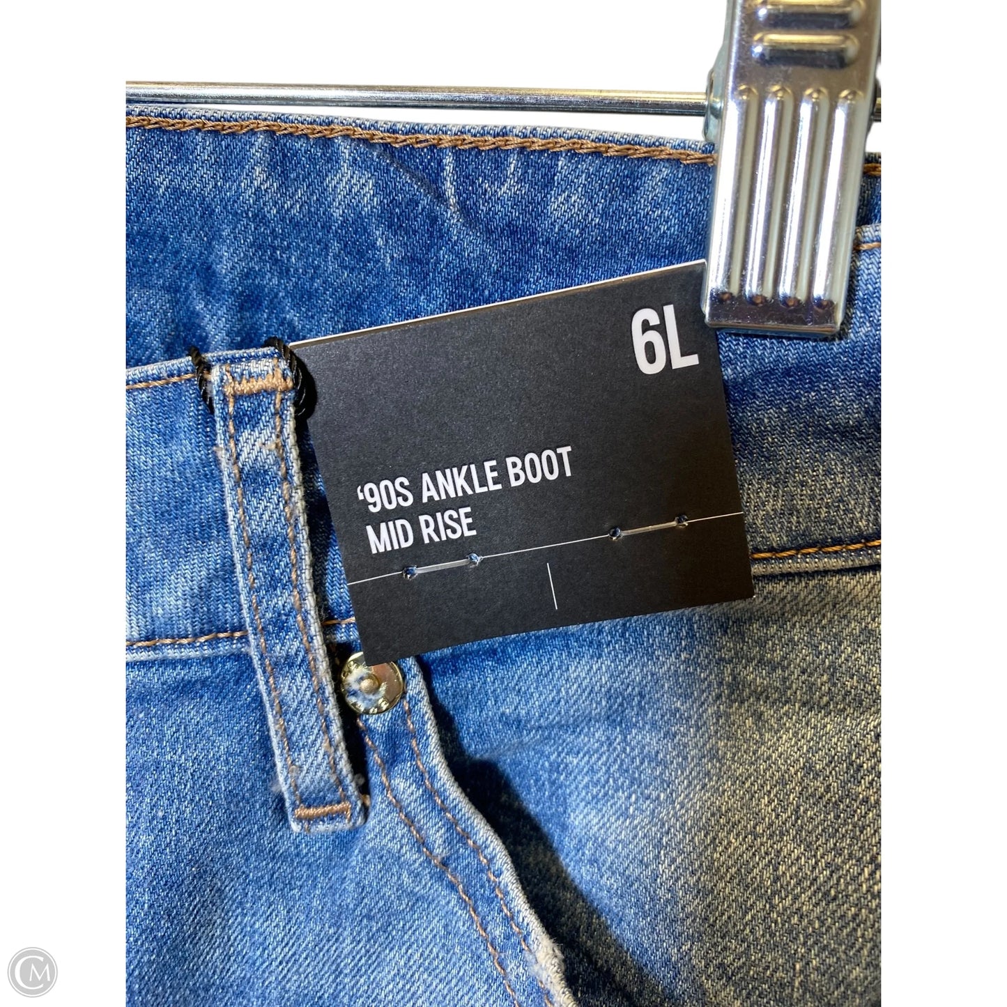 Jeans Straight By Express In Blue Denim, Size: 6l