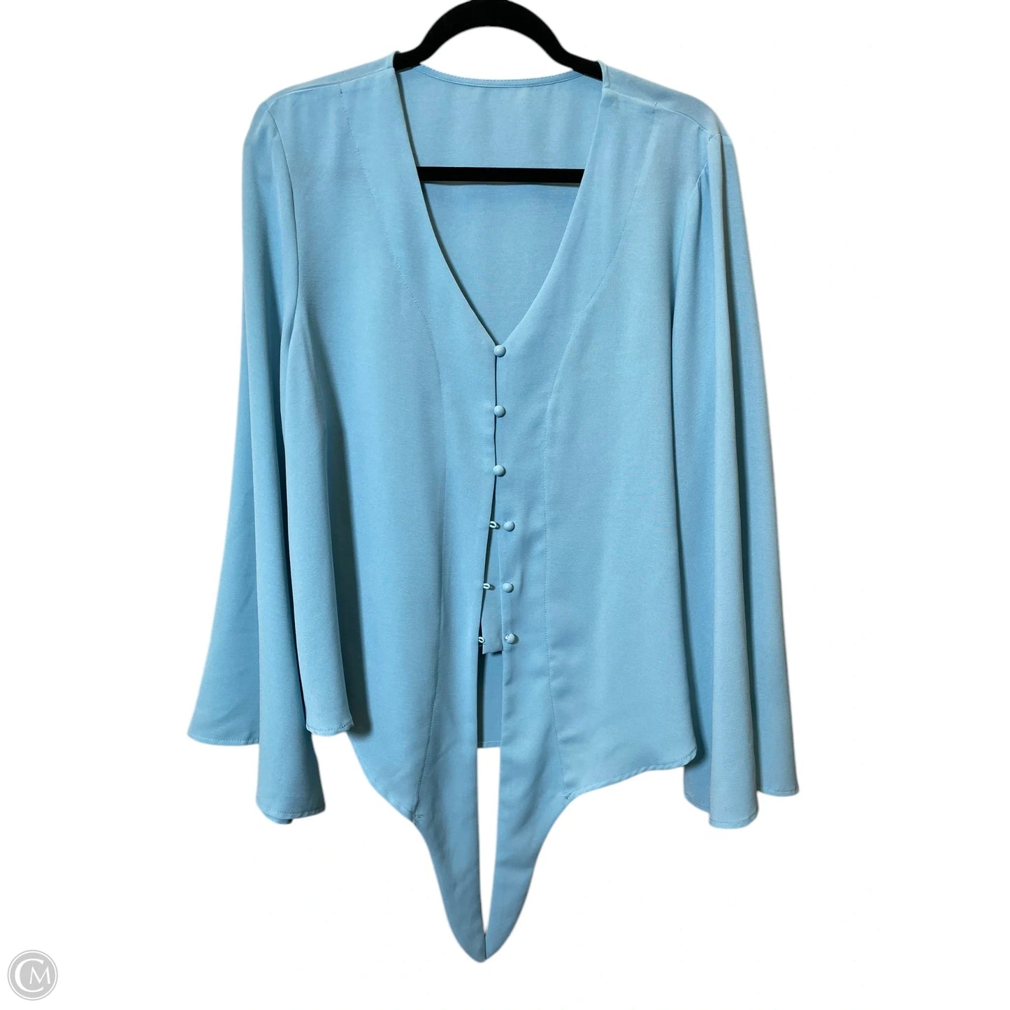 Top Long Sleeve By Clothes Mentor In Blue, Size: 2x