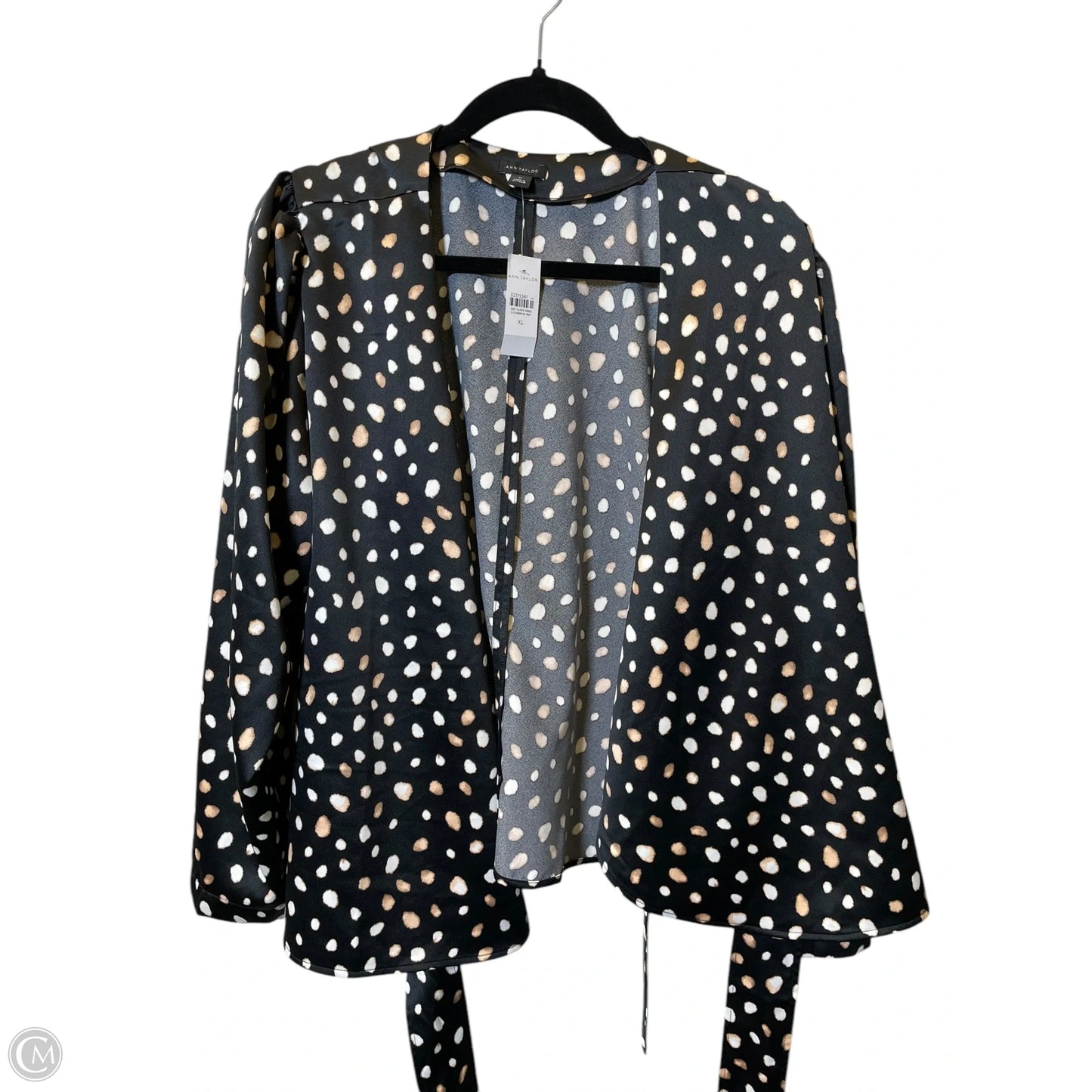Top Long Sleeve By Ann Taylor In Polkadot Pattern, Size: Xl
