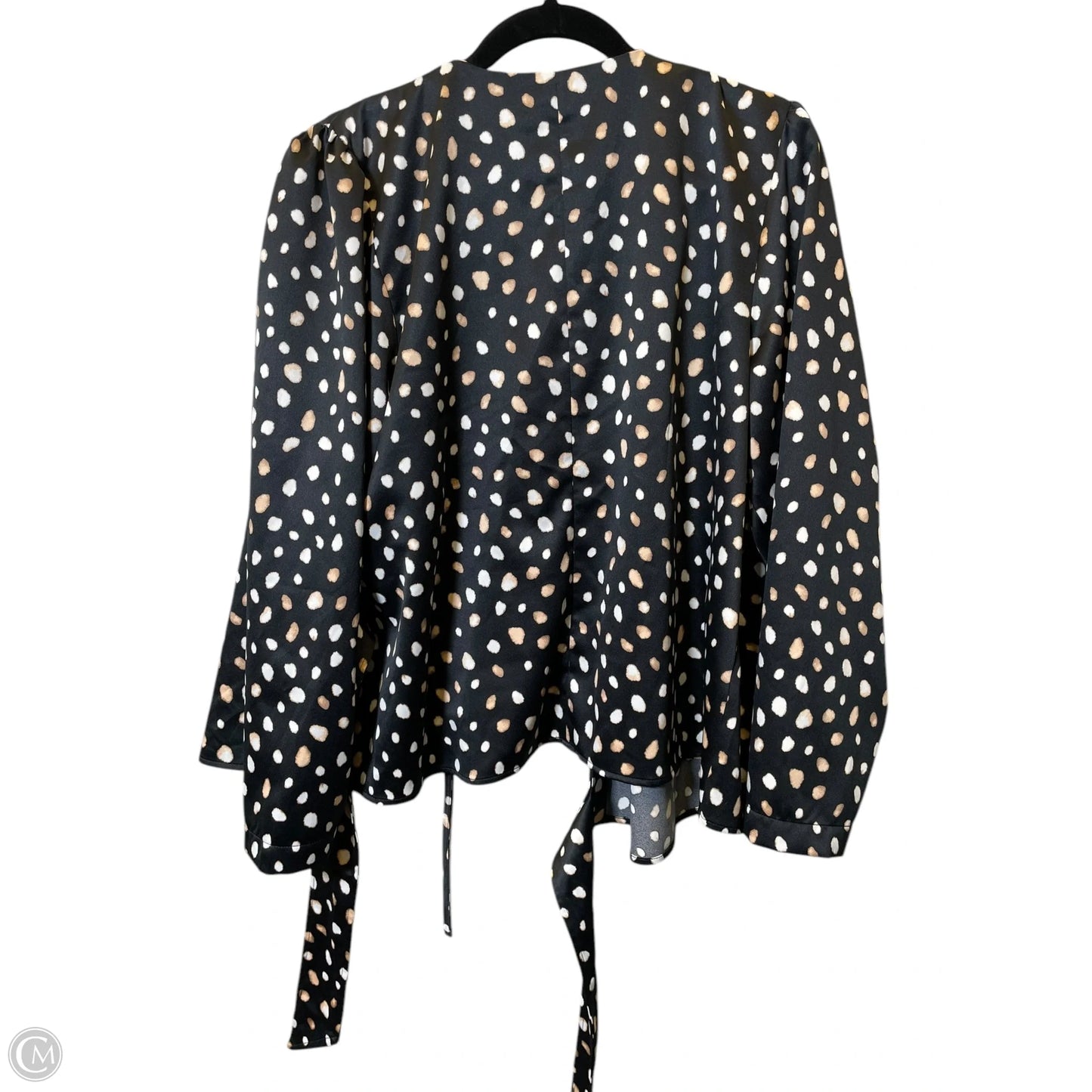 Top Long Sleeve By Ann Taylor In Polkadot Pattern, Size: Xl