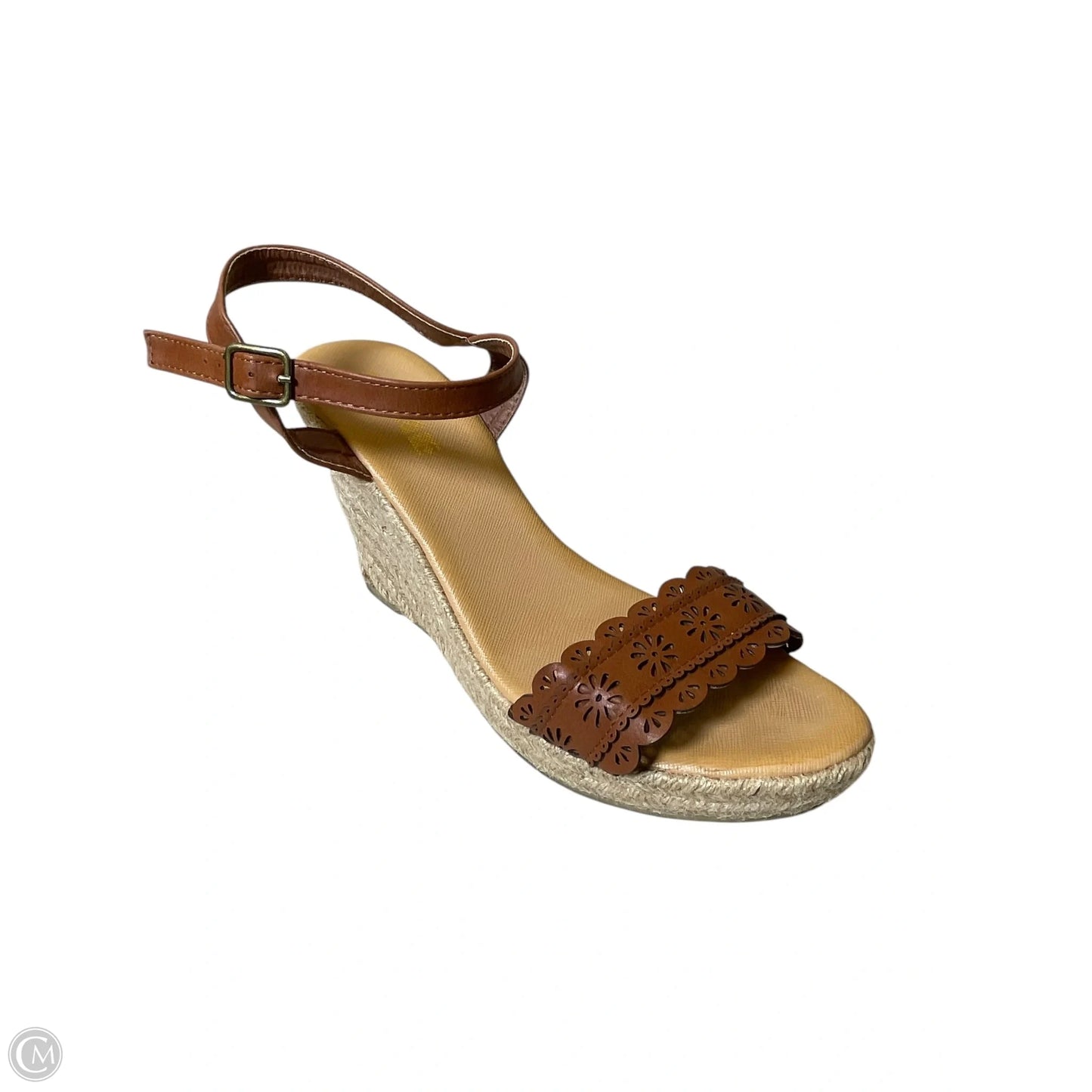 Shoes Heels Platform By Clothes Mentor In Tan, Size: 9