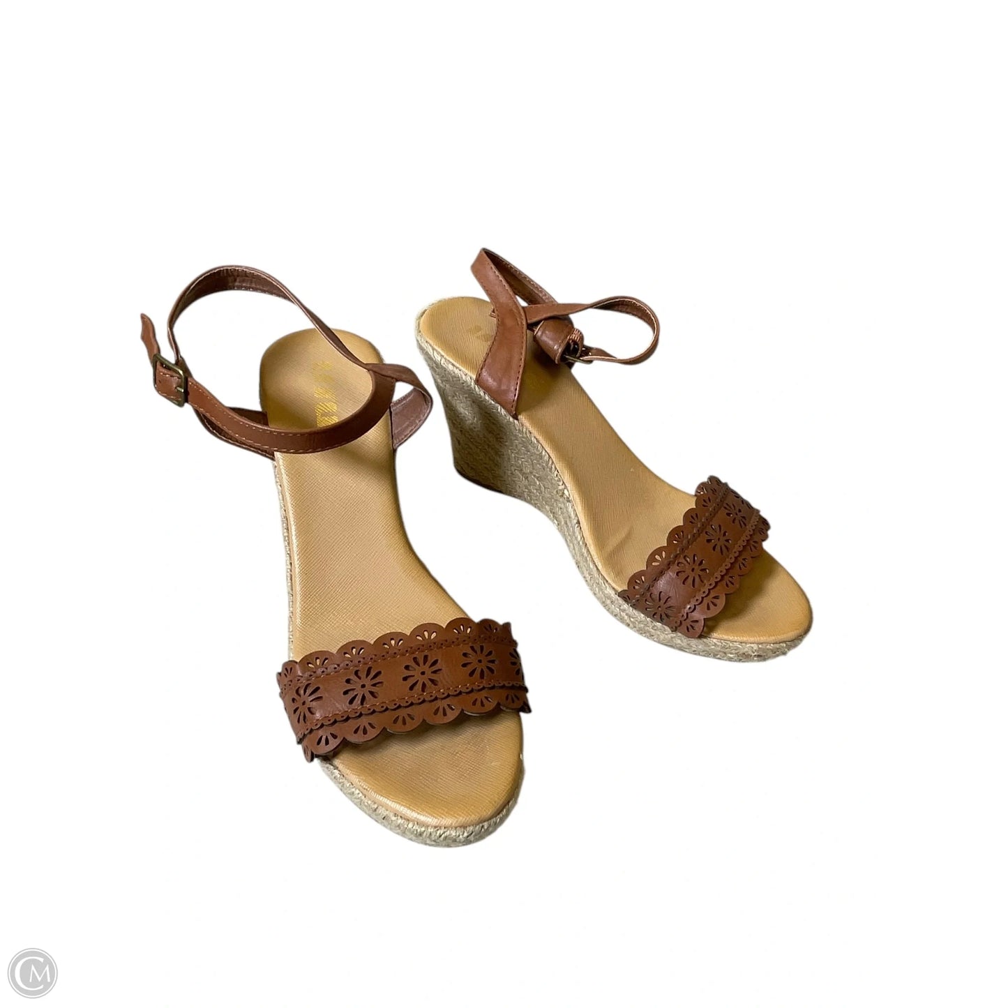 Shoes Heels Platform By Clothes Mentor In Tan, Size: 9