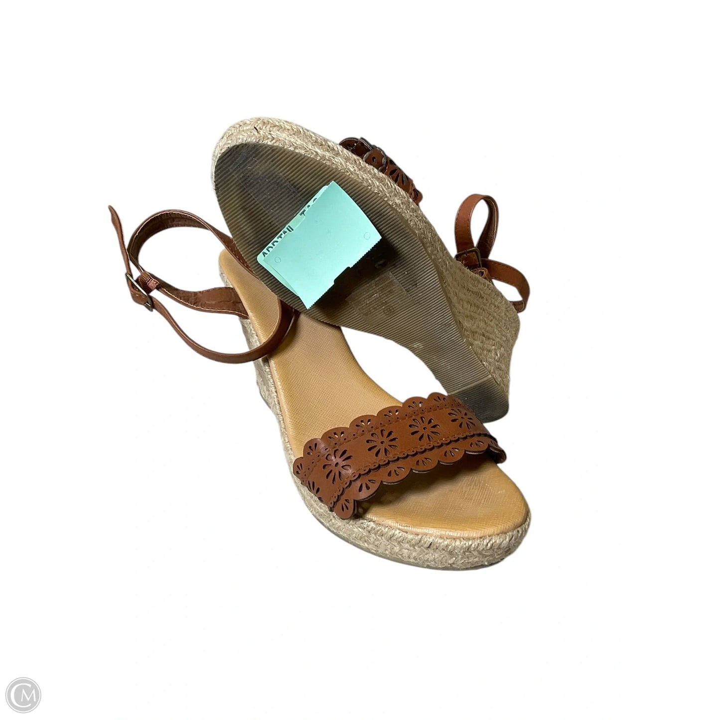 Shoes Heels Platform By Clothes Mentor In Tan, Size: 9