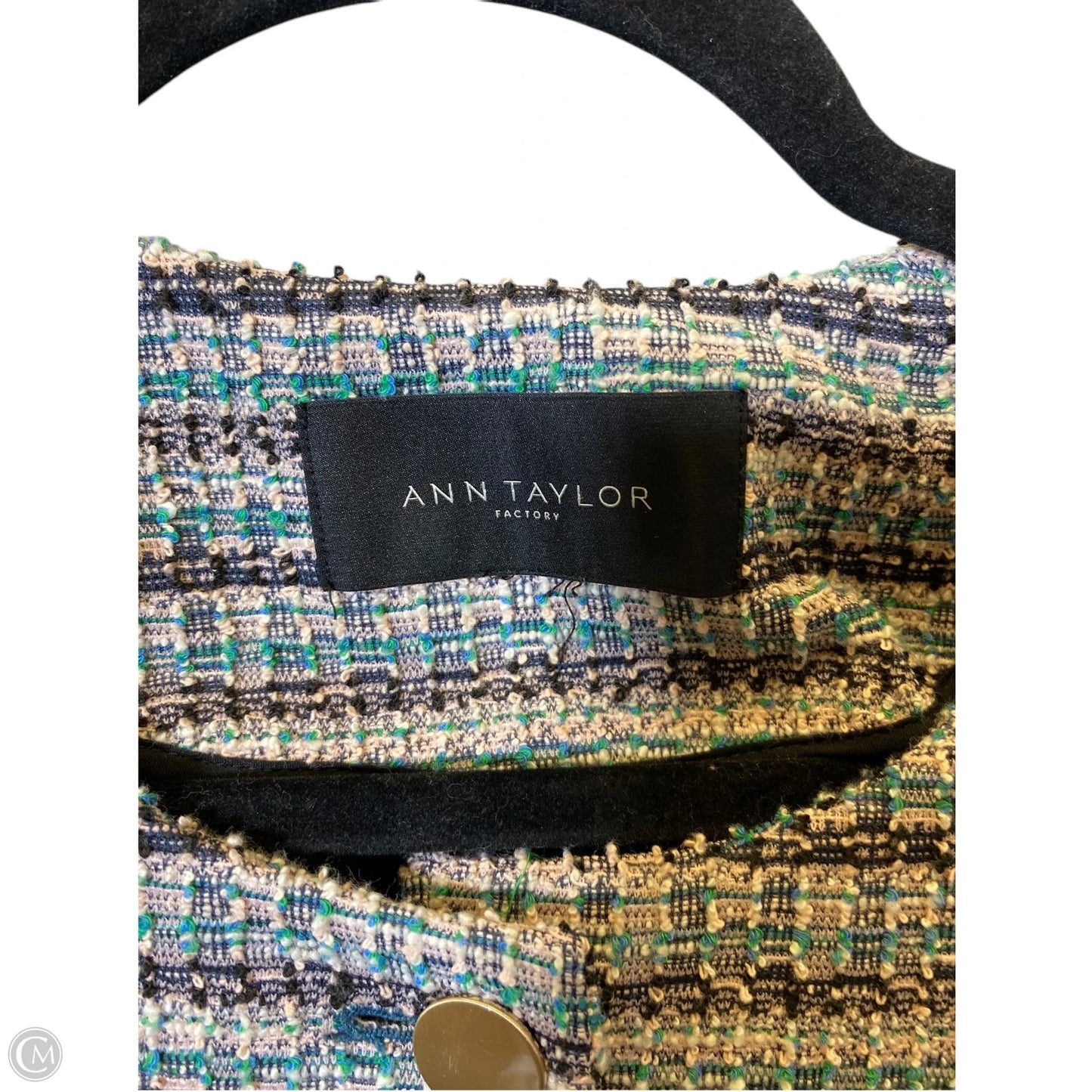 Jacket Other By Ann Taylor In Multi-colored, Size: XL