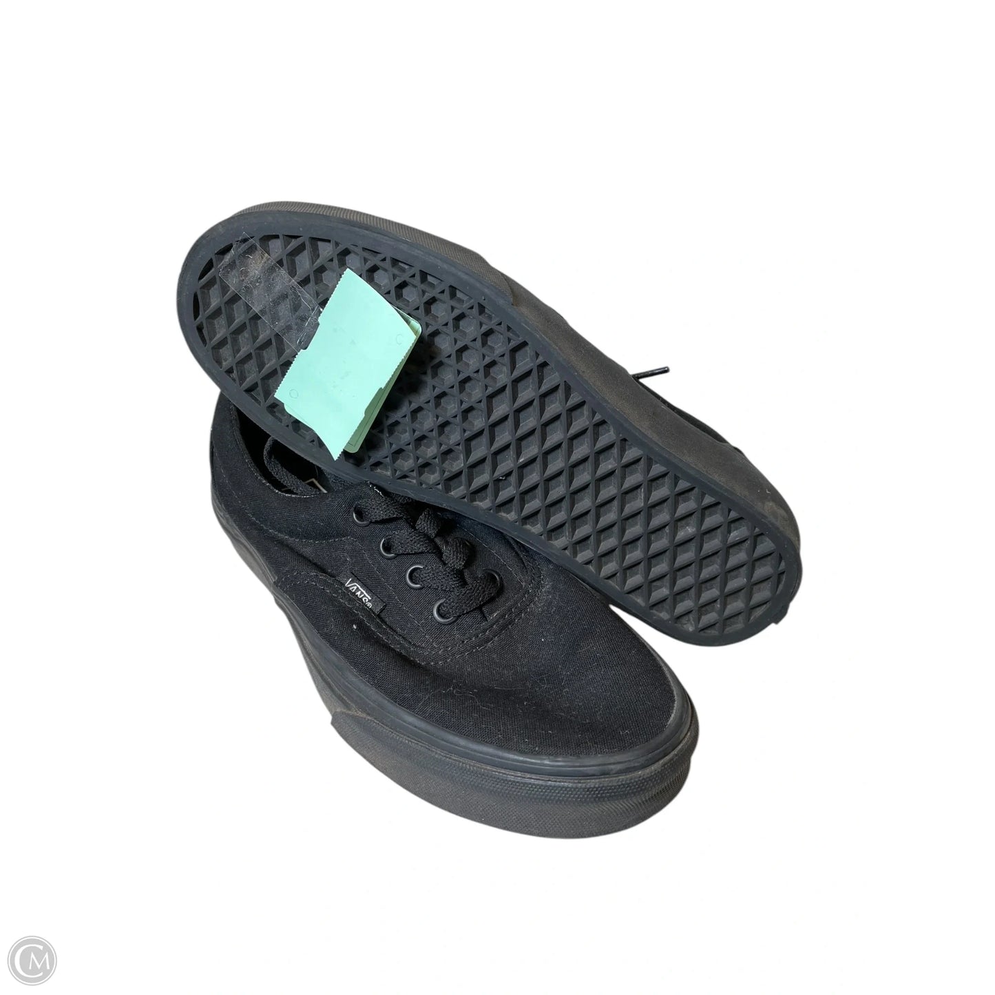 Shoes Flats By Vans In Black, Size: 7