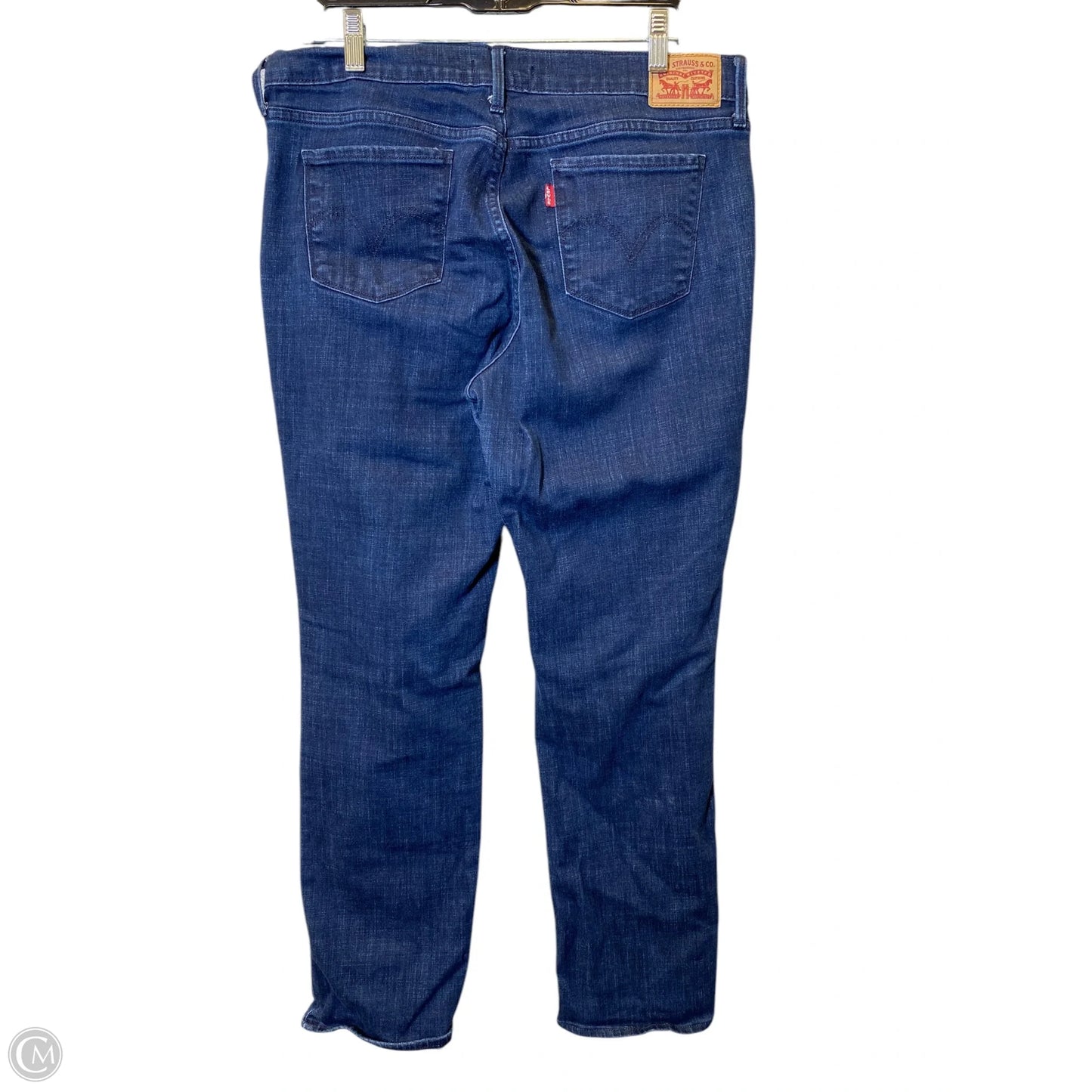 Jeans Flared By Levis In Blue Denim, Size: 12