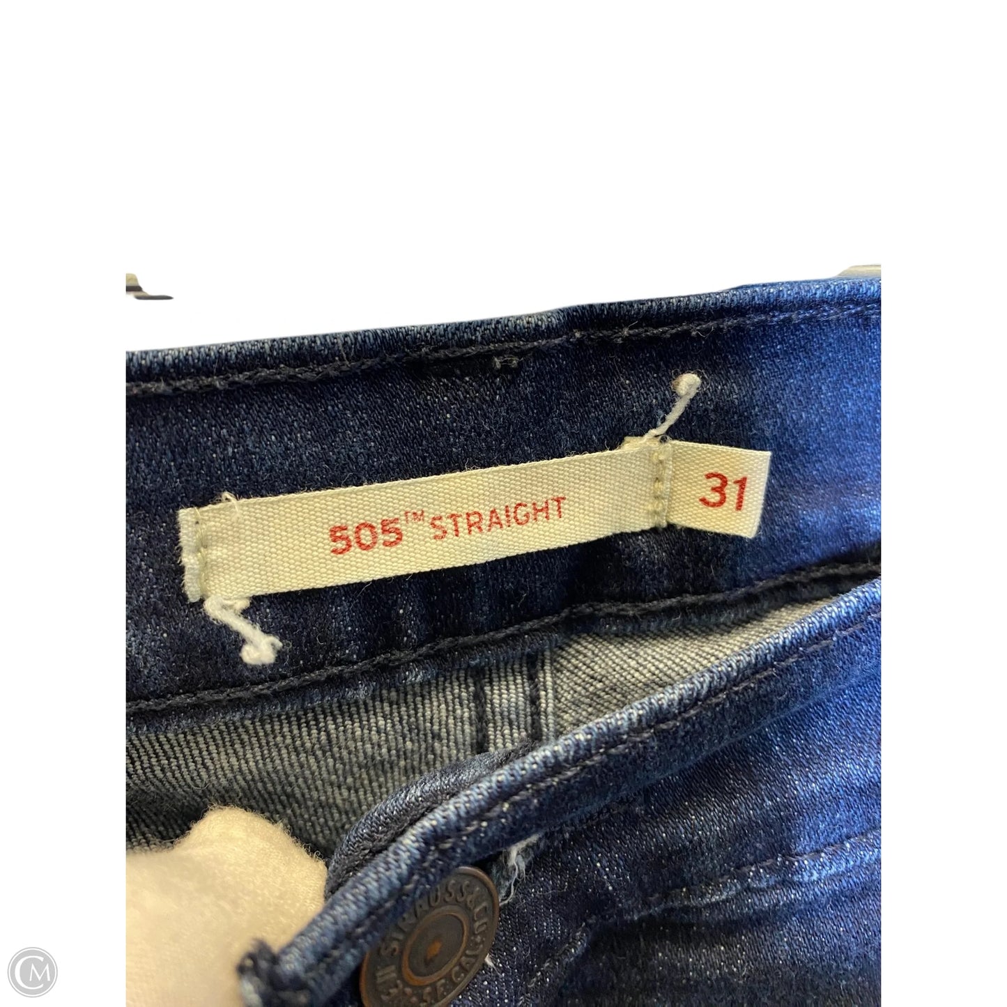 Jeans Flared By Levis In Blue Denim, Size: 12