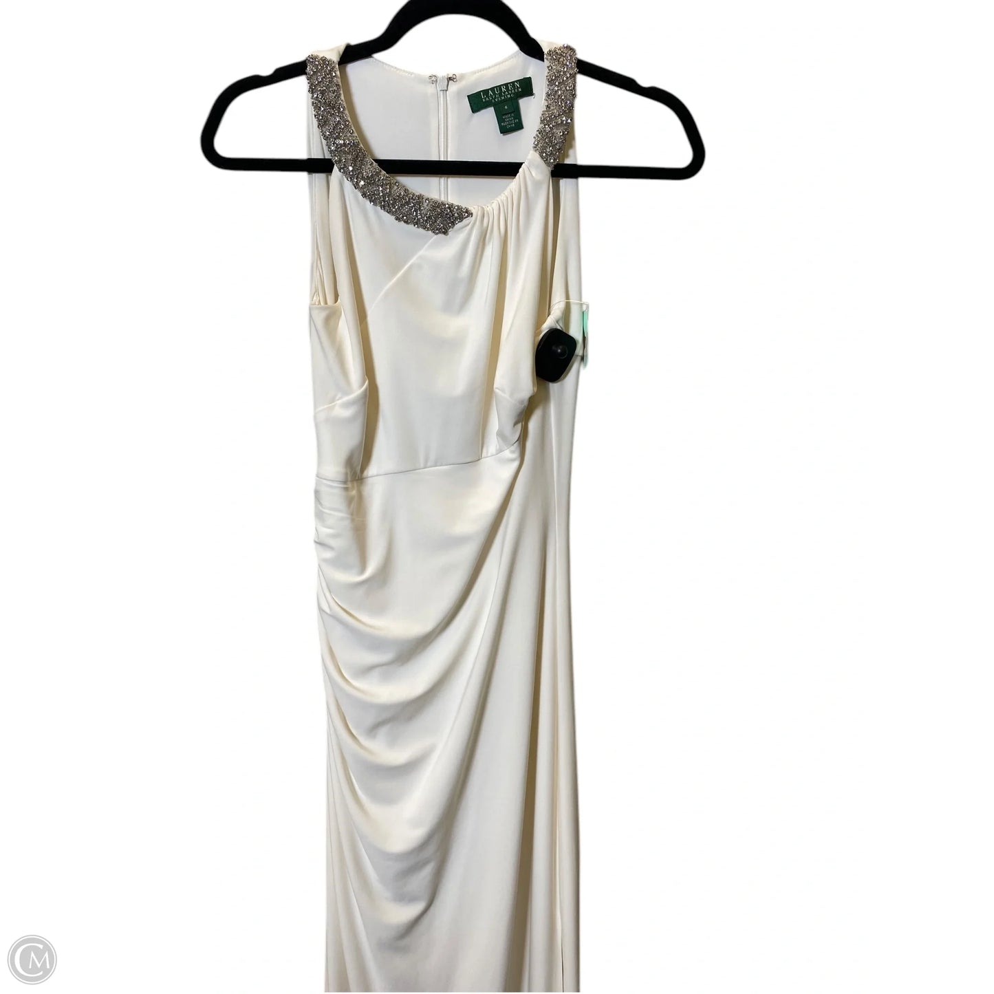 Dress Casual Maxi By Lauren By Ralph Lauren In Cream, Size: Xs