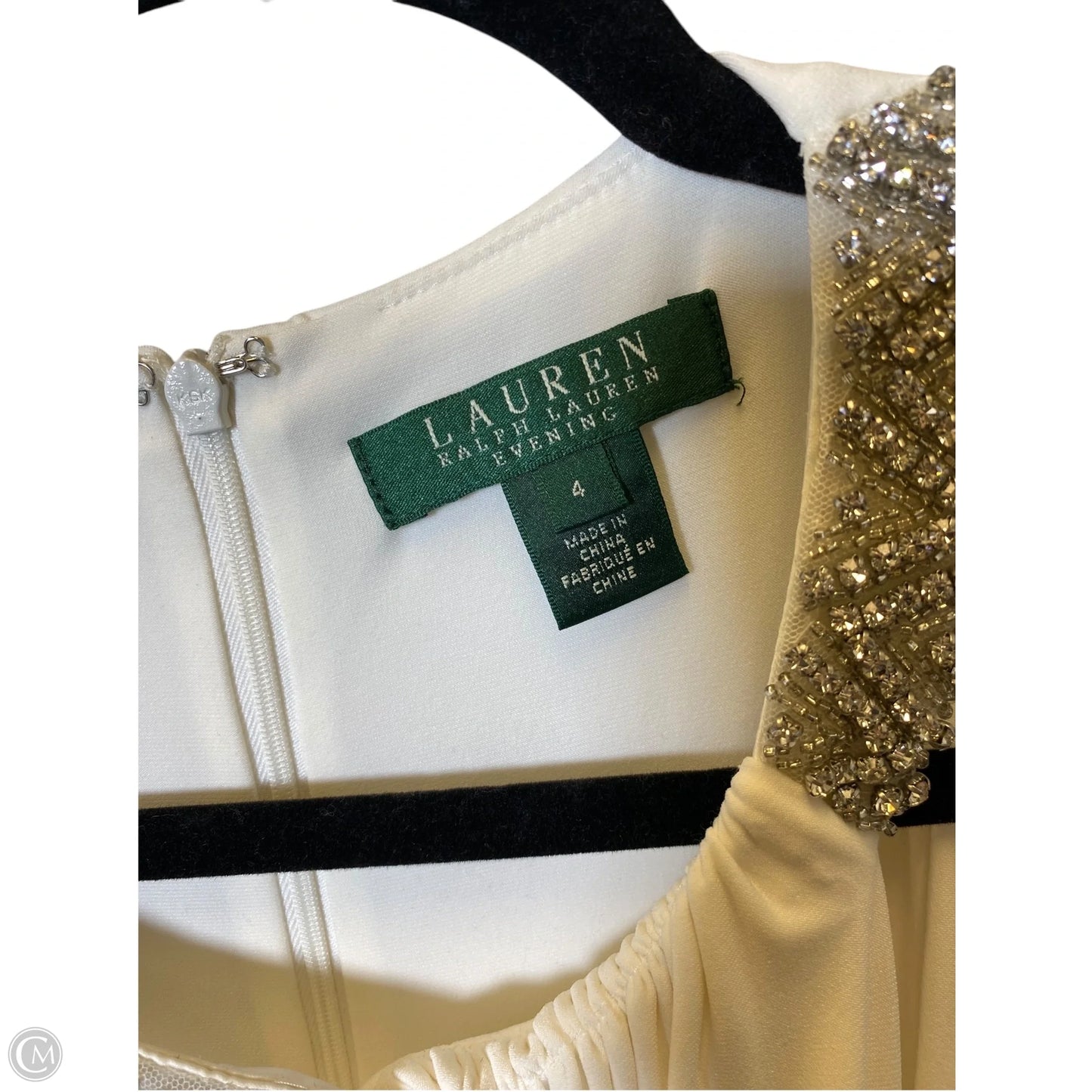 Dress Casual Maxi By Lauren By Ralph Lauren In Cream, Size: Xs