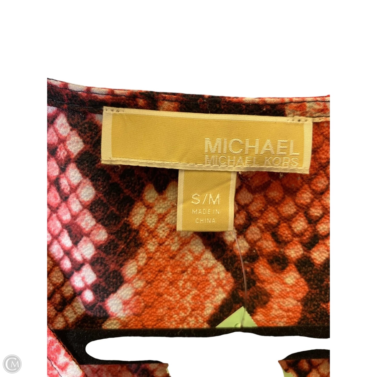 Top Short Sleeve By Michael By Michael Kors In Camouflage Print, Size: M