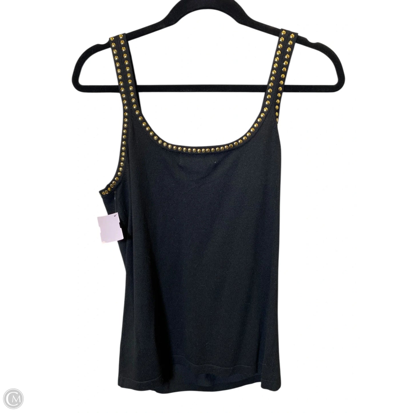 Top Sleeveless By Michael By Michael Kors In Black & Gold, Size: M