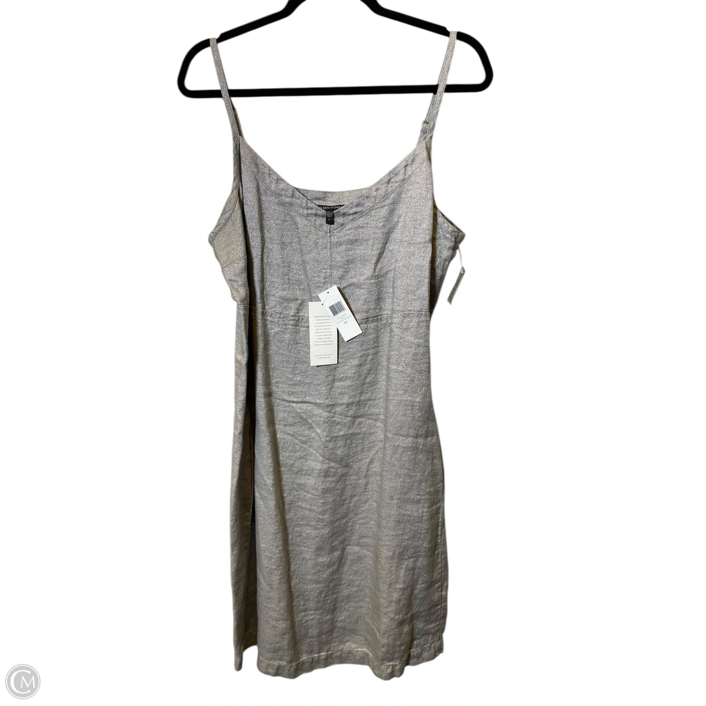 Dress Casual Midi By Eileen Fisher In Grey, Size: L