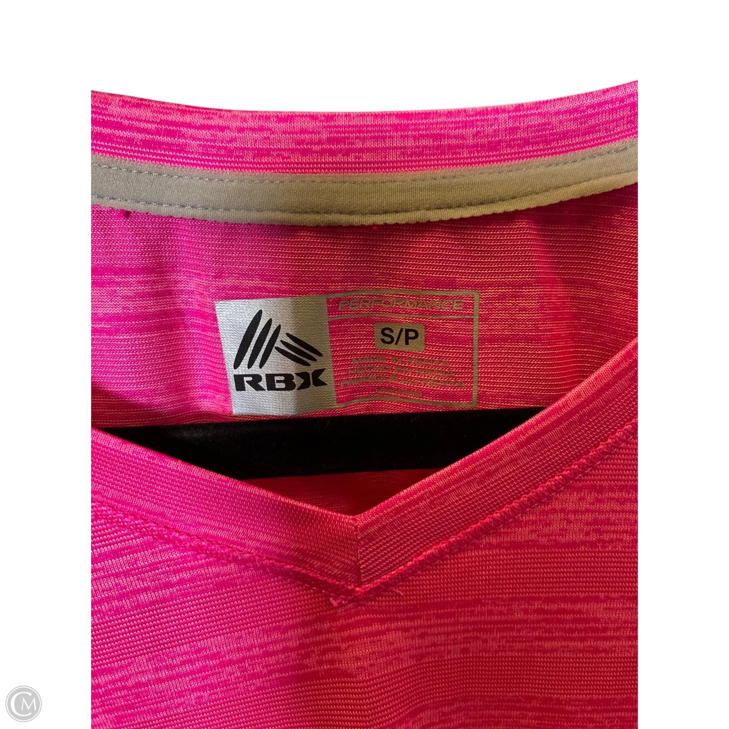 Athletic Top Short Sleeve By Rbx In Pink, Size: S