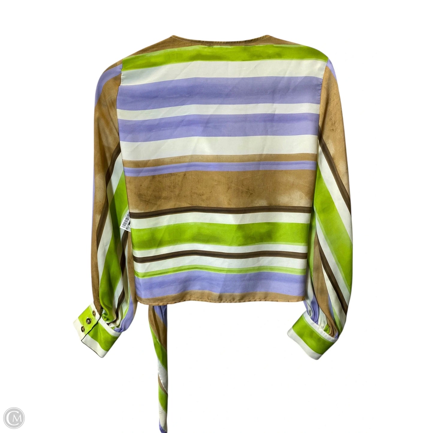 Top Long Sleeve By Zara In Multi-colored, Size: S