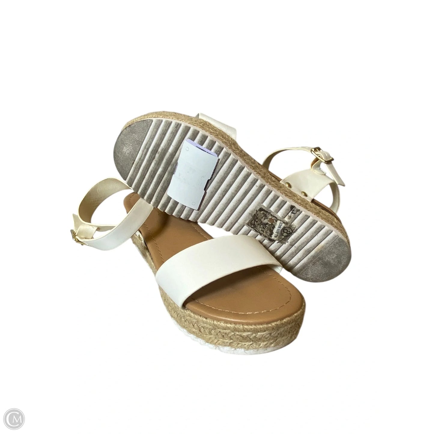 Shoes Heels Platform By Soda In White, Size: 8