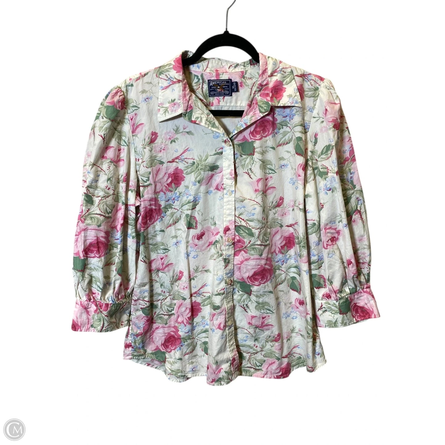 Top Long Sleeve By Clothes Mentor In Floral Print, Size: Xl