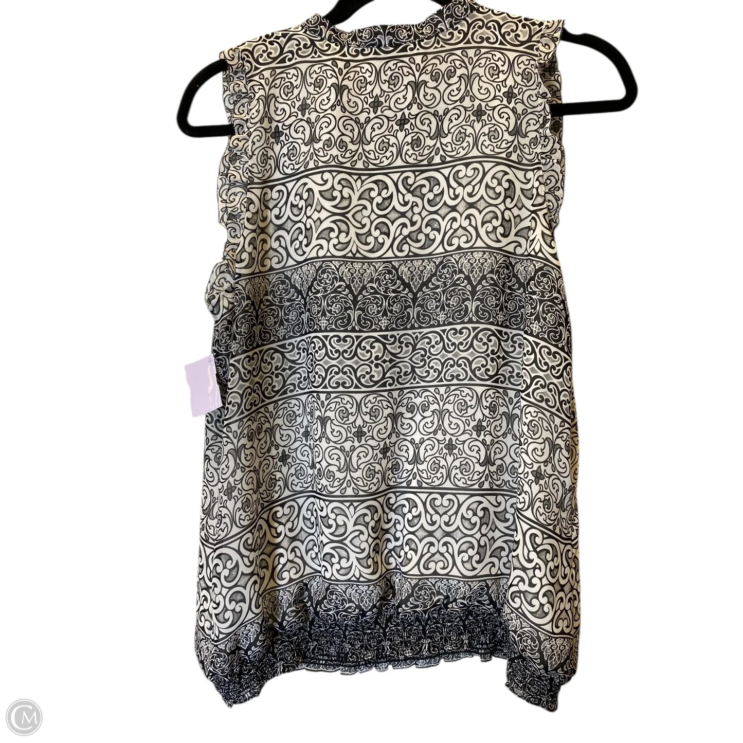 Top Sleeveless By White House Black Market In Black & White, Size: L