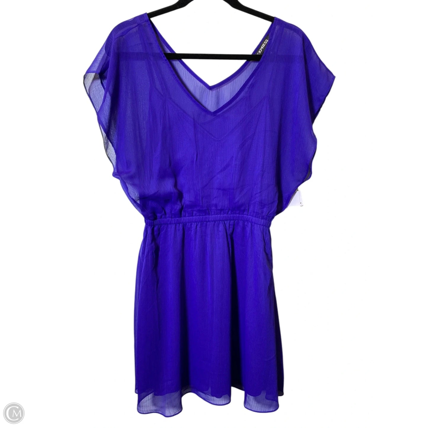 Dress Casual Midi By Express In Purple, Size: M