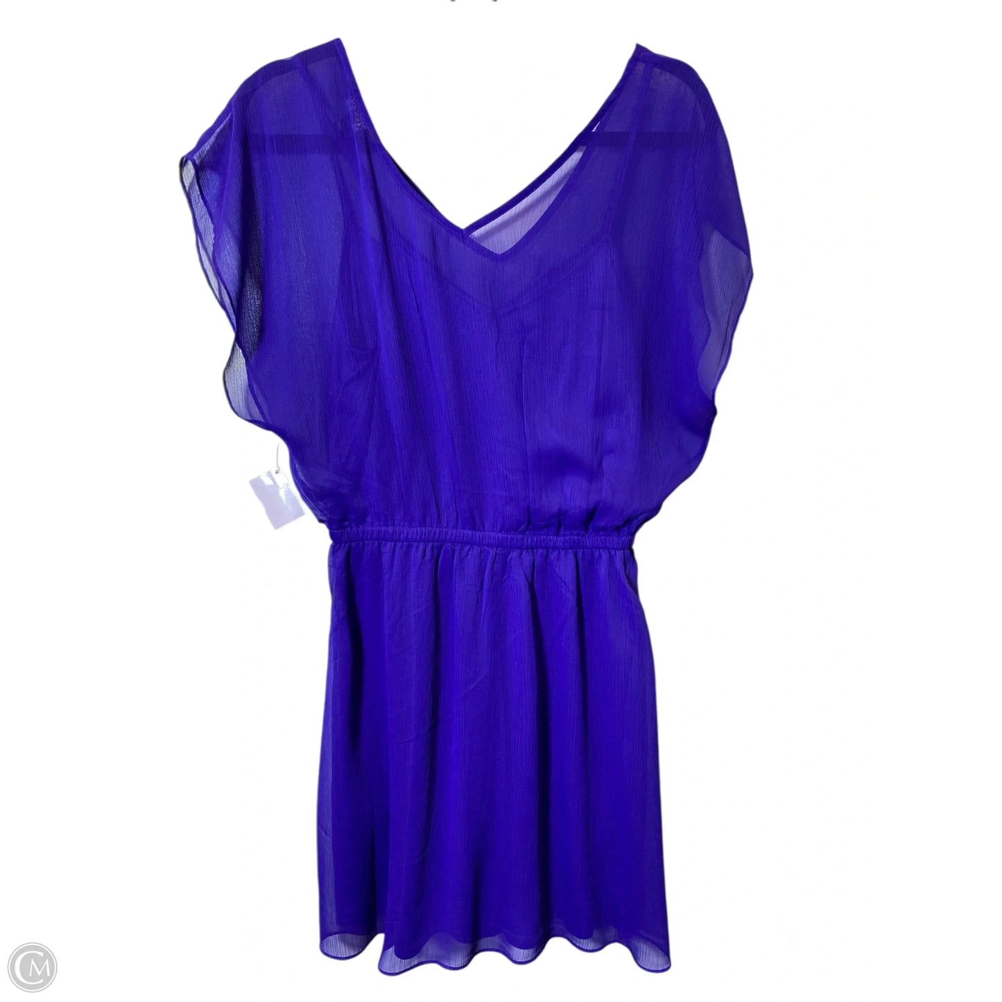 Dress Casual Midi By Express In Purple, Size: M