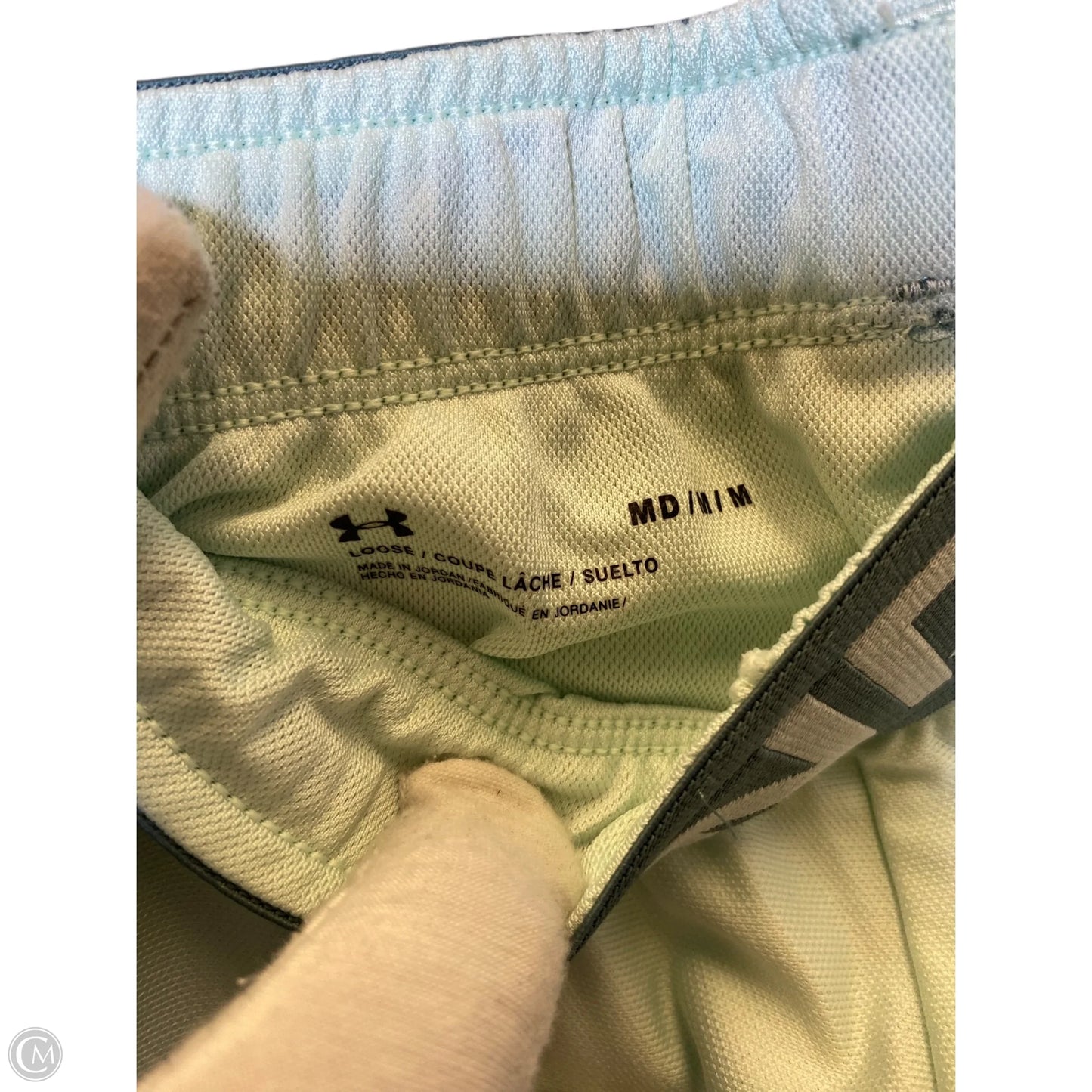 Athletic Shorts By Under Armour In Green, Size: M