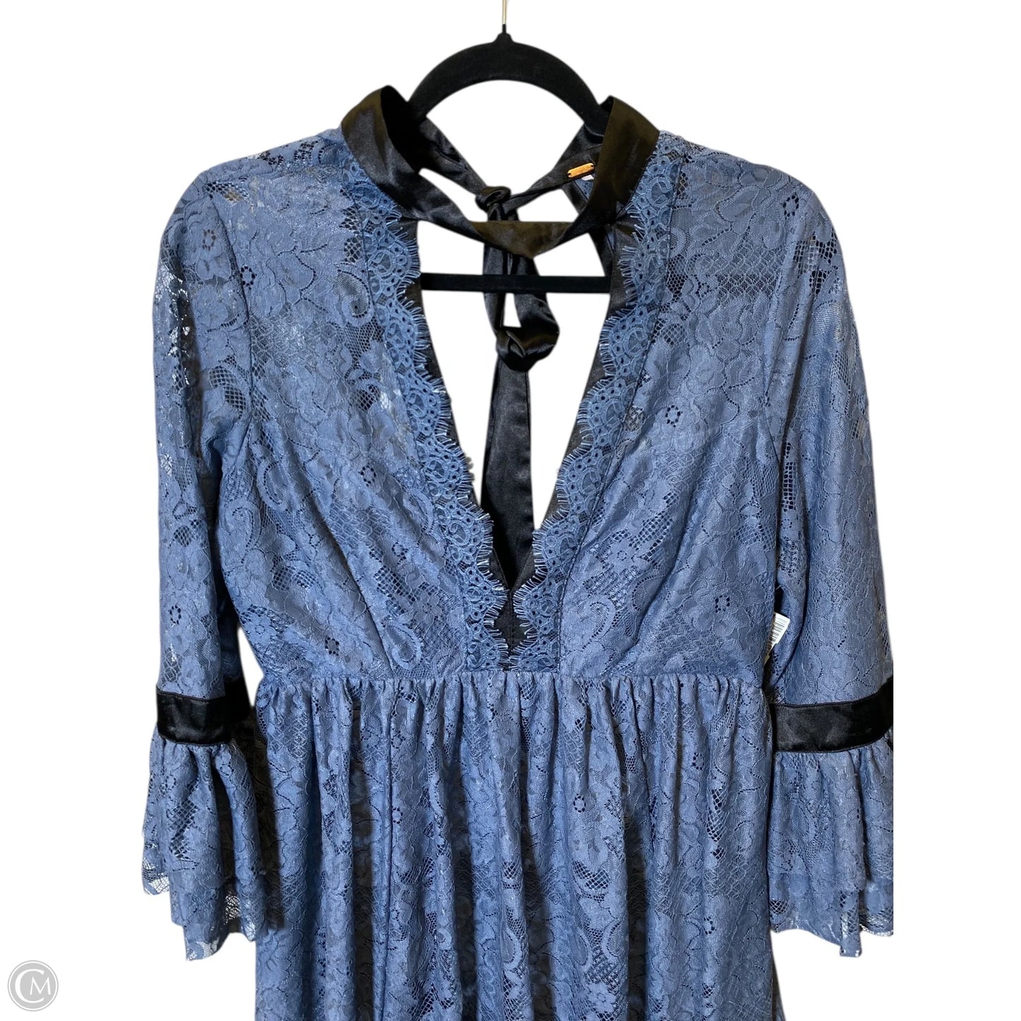 Dress Casual Short By Free People In Black & Blue, Size: M