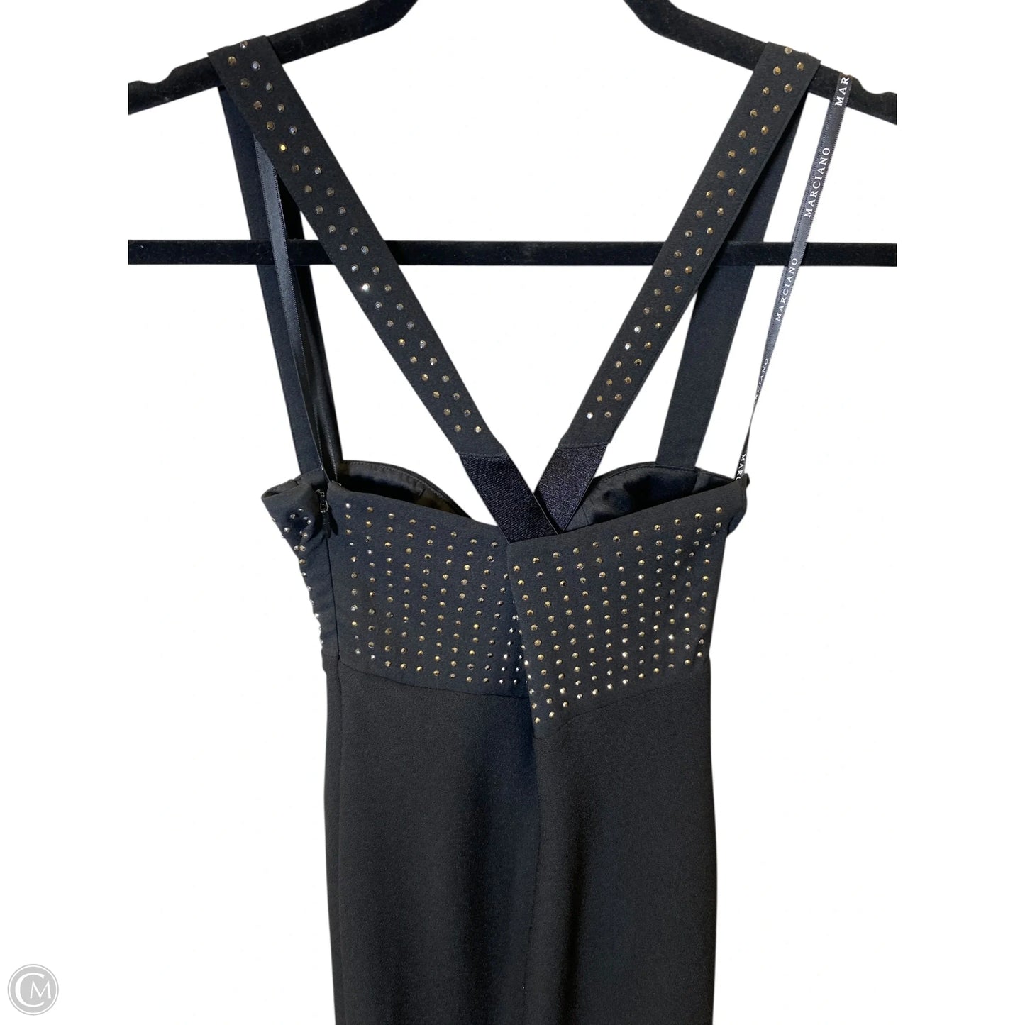 Dress Casual Maxi By Guess In Black & Silver, Size: Xs