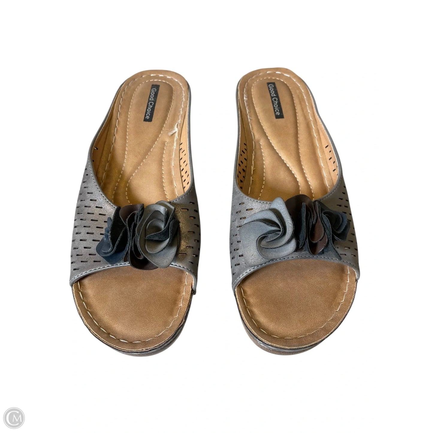 Sandals Heels Wedge By Clothes Mentor In Beige, Size: 11