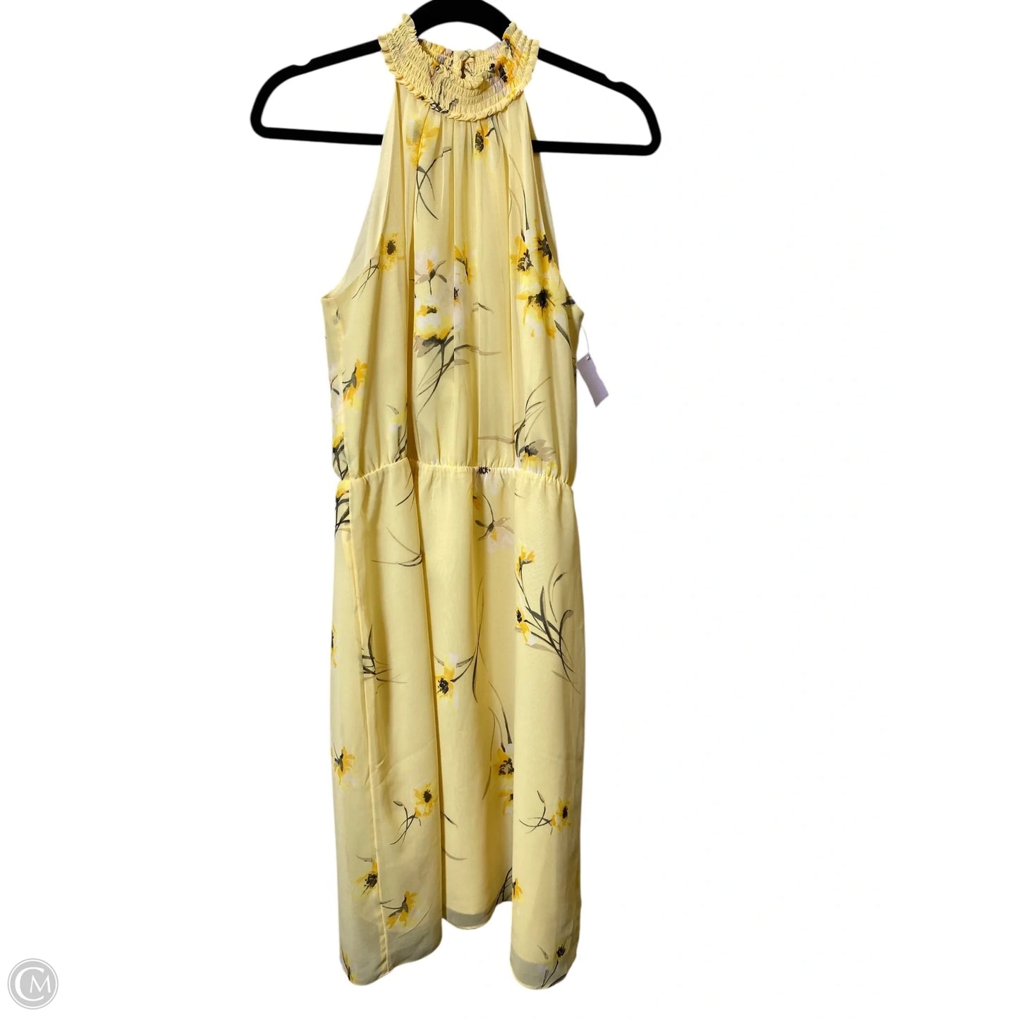Dress Casual Midi By Clothes Mentor In Yellow, Size: M
