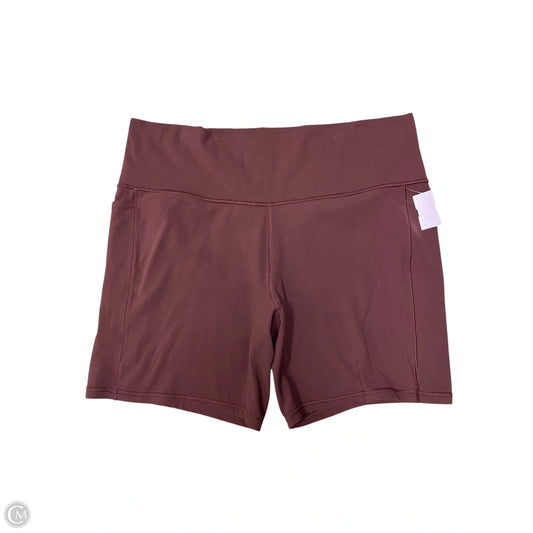 Athletic Shorts By Athleta In Maroon, Size: 3x