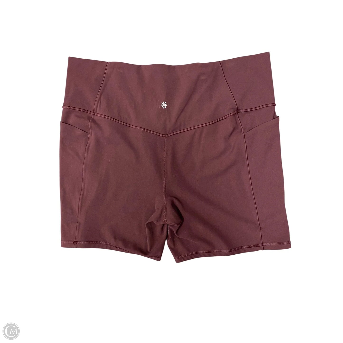 Athletic Shorts By Athleta In Maroon, Size: 3x