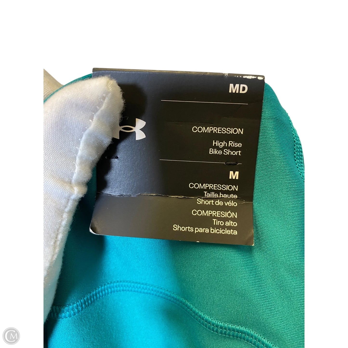 Athletic Shorts By Under Armour In Teal, Size: M